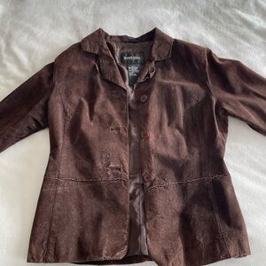 Brandon Thomas Brown Blazer with Tailored Fit and Luxurious Texture